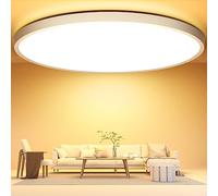OUILA Plafonnier Led 40CM, 3000K Plafonnier 36W 3600LM Luminaire Plafonnier | Plafonnier Led IP44 Lampe Plafond, Plafonnier LED Salle de Bain pour Chambre, Cuisine, Salon, Balcon, Bureau, Porche