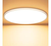 OUILA Plafonnier LED Plat Rond - 36W 3000K 3600LM Montage au Plafond - 40 cm