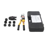 OUKANING Pince à sertir 10t avec 8 matrices, en forme de U 16-32 mm et forme TH 16-32 mm, pince à sertir hydraulique pour tuyau composite multicouche, PEX, PB, avec mallette de transport et poignée