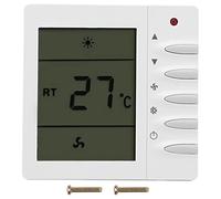 OUKENS Thermostat, AC 220V Central Climatisation Ventilateur LCD Climatisation Contrôleur de Température, Numérique Thermostat D'ambiance