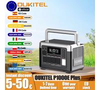 OUKITEL P1000E Plus centrale électrique Portable 1800W puissance de sortie 1024Wh LiFePO4 famille Camping en plein air alimentation de secours puissance Mobile 1800W 1024Wh