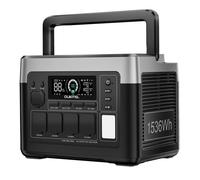 OUKITEL P1500E PLUS Centrale électrique portable 1536Wh, générateur solaire avec batterie LiFePO4, 4 sorties AC de 1800W