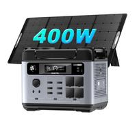 OUKITEL P2001E Pro Generateur Electrique Portable 3200W (6400W en crête), Équipé Panneau Solaire 400W,2048Wh Station Solaire