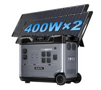OUKITEL P5000E Pro Generateur Electrique Portable 5120Wh,Équipé 2 X Panneau Solaire 400W,LiFePO4 générateur solaire de 4000W