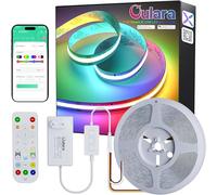 OULARA RGB Smart IC Ruban LED COB, 10M Couleur Chassant Flexible LED Bande, Adressable WS2811 RGB Strip avec APP Contrôle/Musique Mode, Fonctionne avec Alexa/Google pour les DIY Projets Fête/Maison