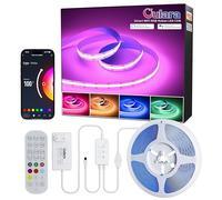 OULARA Wifi RGB Ruban COB LED 6M, LED réglable qui change de couleur DC24 V, fonctionne avec Tuya/Alexa/Google Assistant, LED bande flexible multicolore pour TV, décoration de fête DIY