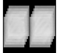 Ouligay Lot de 10 plaques en pour trou de pot de fleurs, 11,8 x 19,8 cm, feuille en plastique, empêche le sol de s'écouler, filet de drainage pour bonsaï, blanc