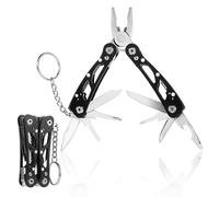 Ouligay Petite pince multifonction 13 en 1 avec pince, outil multifonction avec pince, couteau pliant, outil multifonction pliable pour le camping, la randonnée, la réparation