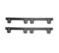Oumefar 2 Couvercles de Poêle à Poêle, Acier en Acier Inoxydable Résistant à la Chaleur, Garniture de Remplissage de Comptoir pour Comptoirs de Cuisine Noir 35x8cm