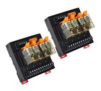 Oumefar Carte de Commande de Module de Relais à 4 Canaux avec Haute sensibilité pour équipement Industriel ABS et Acier Inoxydable 2 Pièces