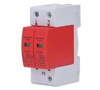 Oumefar Dispositif de Protection Contre Les Surtensions, Protecteur de Tension Efficace, Le Parafoudre 2P Offre Une Protection 30KA-60KA pour la Maison, Matériau PC Ignifuge Durable
