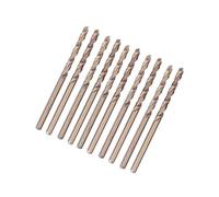 Oumefar Forets au cobalt HSS CO/M35 de 10 pièces pour le forage sur un foret hélicoïdal précis en acier inoxydable(2mm)