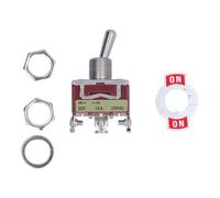 Oumefar Interrupteur à Bascule Robuste, Interrupteur à Bascule Durable avec Poignée en Acier Inoxydable pour Usage électrique ABS, Paquet de 20