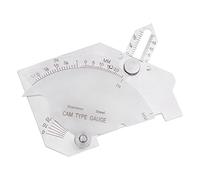 Oumefar Jauge à Came de Pont Jauge de Soudure en Acier Inoxydable MG-8 Surfaces soudées Outil d'inspection des Joints Système en Pouces et métrique Jauge de jauge de Gorge