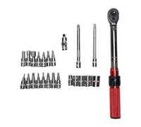 Oumefar Jeu de Clés Dynamométriques 1/4", Plage 2,5-30 Nm | Contrôle précis, Alerte sonore, Cliquet à 72 dents, Acier chromé durable, Idéal pour les vélos et les motos