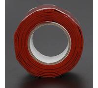 Oumefar Ruban étanche pour Réparation de Tuyaux, Forte Adhérence et flexibilité, 1 Mètre Blanc/rouge pour Tuyaux en PVC, PPR, Métal et Plastique (Rouge)