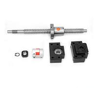 Oumefar SFU1605 jeu de vis à billes 250mm vis à billes en acier inoxydable et écrou et support BKBF12 et accouplement 6.35 * 10mm pour Machine CNC