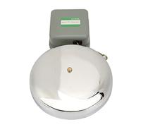 Oumefar Sonnette électrique D'école en Acier Inoxydable de 8 Pouces, 220V, 35W, pour les Agences D'usine, L'école et L'alarme Ferroviaire