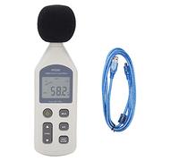 Oumefar Sonomètre Décibel Enregistreur de Bruit HY-1361 Testeur de Niveau Sonore Numérique Écran LCD DBA 35-130 DBC Sortie AC DC pour Usines, écoles, Hôpitaux