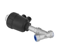 Oumefar Valve à Siège incliné, Contrôle d'air Durable de 50 Mm (1/2"DN15) | Indication visuelle, rotation à 360 degrés, boîtier en plastique épais, faible consommation d\'air, utilisation en