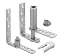 OUNONA 1 jeu de charnières pour porte de café - Charnières à double action - Quincaillerie pour porte à fermeture automatique pour saloon, café et bar, épaisseur 16-20 mm, battante
