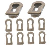 OUNONA 10pcs Serrure Coffre en Alliage de Zinc Plaque Décorative Antique pour Meubles, Insert Décoration de Serrure Résistante, pour Présents de Pendaison de Crémaillère