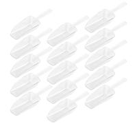 OUNONA 15 Pièces Cuillère à Mesurer Multifonction en Plastique Blanc Légère, Pelle à Glace Nourriture pour Usage Domestique et Fêtes D'anniversaire