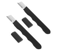 OUNONA 2 Pièces Affûteur D'outils de Jardin en Acier Allié Noir, Affûteur Polyvalent et Facile à Utiliser pour Ciseaux, Sécateurs et Couteaux de Jardinage