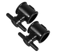 OUNONA 2 Pièces Connecteur de Mât de Parasol Diamètre Intérieur 2,9cm Noir en Plastique avec Bouton de Serrage, Tube Stabilisateur, Installation Facile pour Parasol de Terrasse et