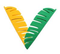 OUNONA 2 Pièces Organisateur de Brosse à Dents Électrique, Porte-Brosse à Dents Mural en Plastique, Forme Feuille, Auto-adhésif, Garde Les Brosses Sèches, pour Salle de Bain