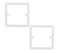 OUNONA 2 plaques de montage pour interrupteur simple de 86 mm, en acier | Adaptateur mural de 1,2 mm pour la fixation de prises et d'interrupteurs (bricolage), adaptateur pour module
