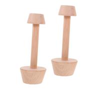 OUNONA 2pièces Moules à Tartelette Bois Naturel Poussoirs à Pâte Double Face pour Mini-tartelettes Cheesecakes et Desserts