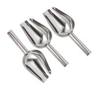 OUNONA 3 Pièces Pelle à Glace Pelle à Grains et Fruits Secs Poignée en Acier Inoxydable Multifonction Couleur Argenté pour Buffet et Usage Domestique