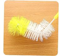 OUNONA 3pièces Lot De Brosses Pour Bouteille Nylon Manche Acier Inoxydable Têtes Rondes Flexibles Pour Nettoyer Biberons Tasses Et Bouteilles