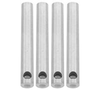 OUNONA 4 connecteurs pour rails d'étagère d'armoire, piliers | Poteaux centraux en acier inoxydable avec trou de vis M6 x 12 mm pour garde-corps, étagères d'exposition et meubles,
