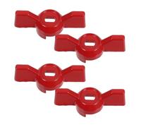 OUNONA 4 Pièces Poignée de Remplacement pour Valve à Bille Poignée de Fermeture D'eau pour Robinet Extérieur Robinet de Jardin Réparation de Remplacement 6x10mm