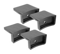 OUNONA 4 Pièces Poignée Latérale en Bakélite Noire pour Poêle et Steamer, Anti-dérapante et Solide, Accessoire Pratique Cuisine à Usage Quotidien