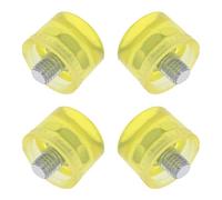 OUNONA 4 Pièces Tête de Marteau en Caoutchouc Tête de Maillet de Rechange 25mm Jaune, pour Marteau à Frappe sans Rebond, Travail des Matériaux Délicats et Finitions