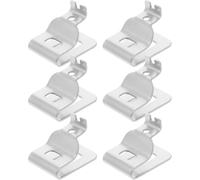 OUNONA 6 Pièces Crochet de Ceinture pour Perceuse, Petit Crochet de Ceinture en Acier Inoxydable Argenté, Compatible Outils Électriques et Visseuse à Percussion, pour Professionnels