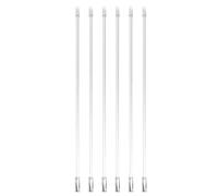 OUNONA 6 Pièces Poignée de Rideau Pratique en Plastique Transparent pour Stores Verticaux, Baguette Légère et Facile à Transporter, Accessoires pour Stores en Plastique