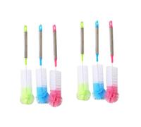 OUNONA 6pièces Brosses à Bouteilles Avec Et Têtes Rondes Colorées Acier Pour Nettoyer Biberons Et Carafes Aléatoires