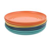 OUNONA 8 Pièces Assiette de Collation en Plastique, Légère, Compacte | Plateau de Service à Dessert, Usage pour Fruits Secs et Bonbons, Finition Soignée, Portable