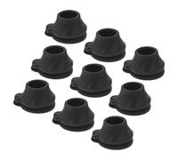 OUNONA 9 Pièces Bouchon Anti-fuite pour Bouteille de Lotion et Shampooing en Plastique Noir, Design à Gravité, Facile à Installer, pour Usage Quotidien et Voyage