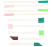 OUNONA 9 Pièces Brosse Nettoyage Recoins en Plastique pour Bouteilles et Éviers, Outil de Nettoyage Facile à Tenir, Cuisine et Fête
