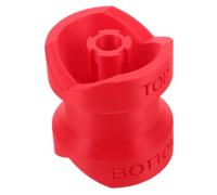 OUNONA Adaptateur de Transfert Liquide Rouge en Plastique pour Bouteille de 4cm, Connexion Sécurisée et Remplissage Rapide, Cuisine et Voyage