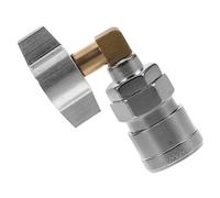 OUNONA Adaptateur Rapide en Alliage Argenté pour Valve D'admission D'air et Valve de Baguette de Nettoyage, Coupleur à Dégagement Rapide Intégré pour Compresseur D'air