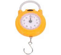 OUNONA Balance Suspendue Portable Crochet et Échelle de Pesage pour Valise et Usage à Domicile en Plastique et Métal Jaune