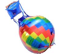 OUNONA Ballons en Film D'aluminium Robustes en Pvc Lot de 10 Forme Montgolfière pour Décorations de Fête D'anniversaire et Occasions Festives
