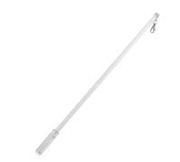 OUNONA Barre de Traction pour Rideaux en Alliage D'aluminium Blanc 60 Cm, Résistance la Fissure, Prise Facile, Poignée Élégante pour Ouverture et Fermeture de Rideaux