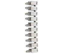 OUNONA Bornier Fixe pour Rail Din 10-6 Pontage Court en Métal Solide Connecteur Compact pour Câblage Électrique Industriel Insert de Correspondance Fiable Installation Facile sur